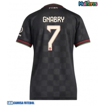 Camisa de Futebol Bayern Munich Serge Gnabry #7 Equipamento Alternativo Mulheres 2025-26 Manga Curta